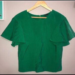 Club Monaco Green Blouse